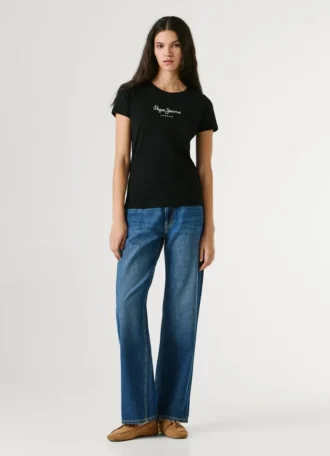T-shirt slim fit avec logo imprimé