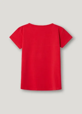 T-shirt slim fit avec logo pailleté