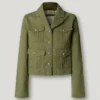 Veste courte en sergé