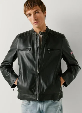 Veste de motard en cuir