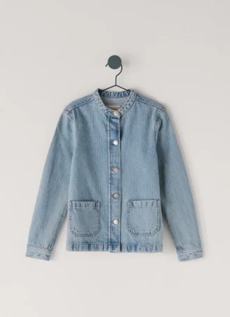 Veste en denim coupe classique