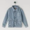 Veste en denim coupe décontractée Veste en denim coupe décontractée