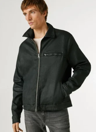 Veste en denim coupe décontractée