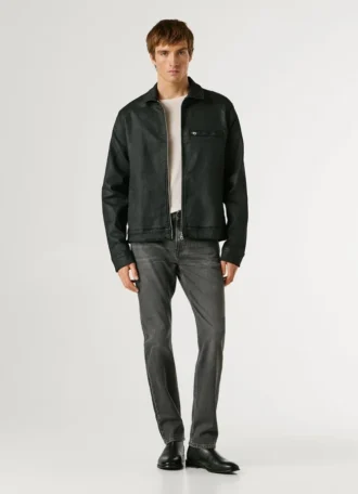 Veste en denim coupe décontractée