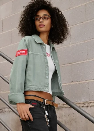 Veste en jean courte