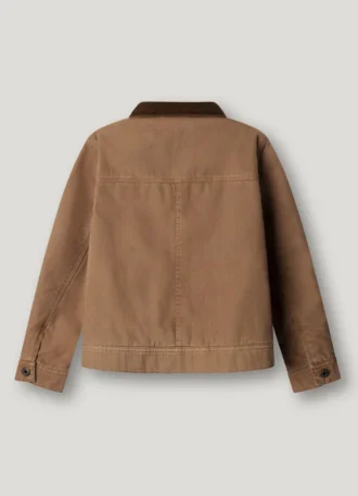 Veste en toile de coton avec col chemise