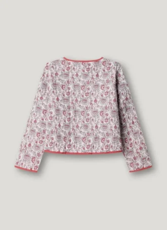 Veste matelassée à imprimé floral