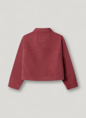Veste teinte en pièce à col en V